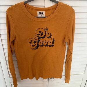 Anthropologie Rust Waffle Knit Top